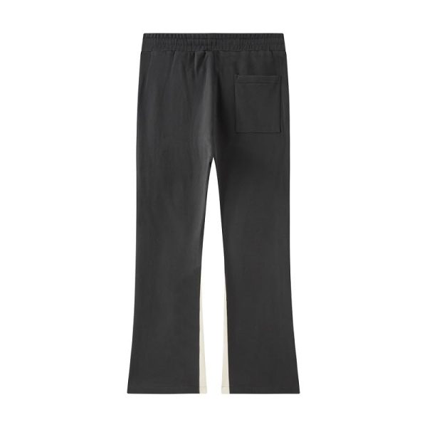 Suede Flare Sweatpants Women Baggy Patchwork Casual 90s Hip Hop Mens Sweat Pants