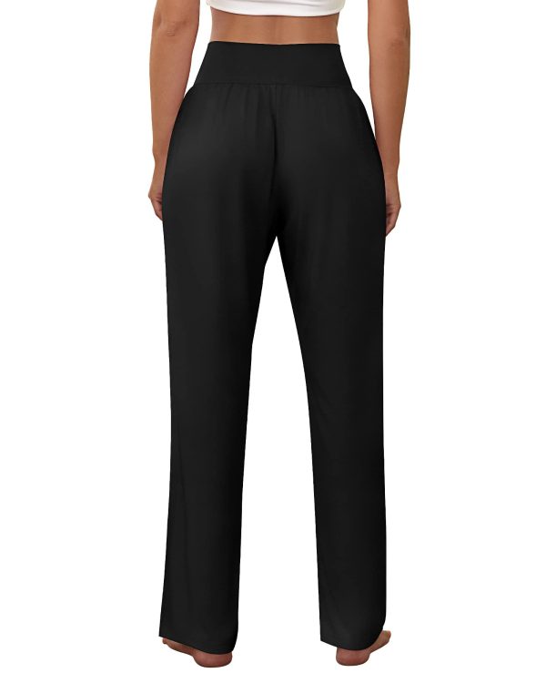 3 Pcs Women's Wide Leg Yoga Pant Comfy Loose High Waist Lounge Waist Lounge Casual Athletic Workout Joggers Apparel