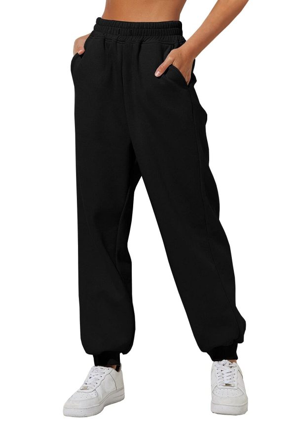 Sweatpants Women Baggy High Waisted Sweat Pants Fall Clothes Casual Joggers Y2k Aesthetic Warm Trousers with Pockets