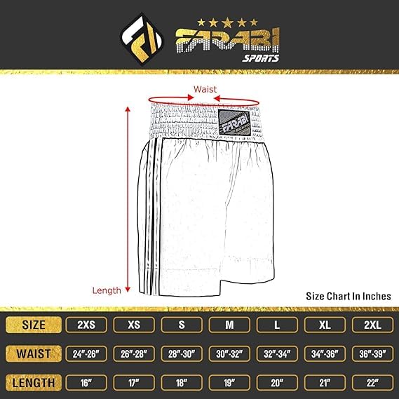Boxing Shorts ?C Boxing Trunks for Training Punching, Sparring Fitness Gym Kickboxing Shorts Men & Women
