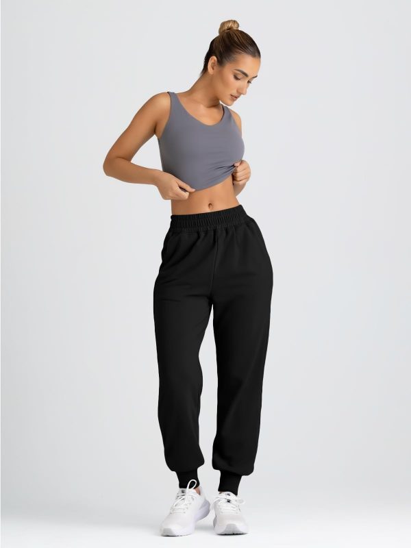 Sweatpants Women Baggy High Waisted Sweat Pants Fall Clothes Casual Joggers Y2k Aesthetic Warm Trousers with Pockets