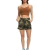 Women's Camo Casual Shorts with Pockets Elastic Waist 4" Summer Wear