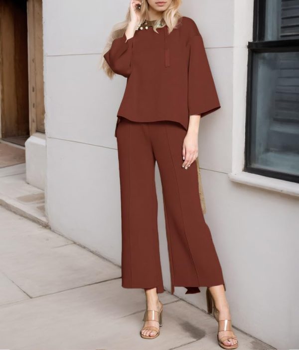 Women's 2 Piece Outfits Sweatsuit Sets Pearls Hoodie Top Wide Leg Pants Loose Lounge Set Tracksuits