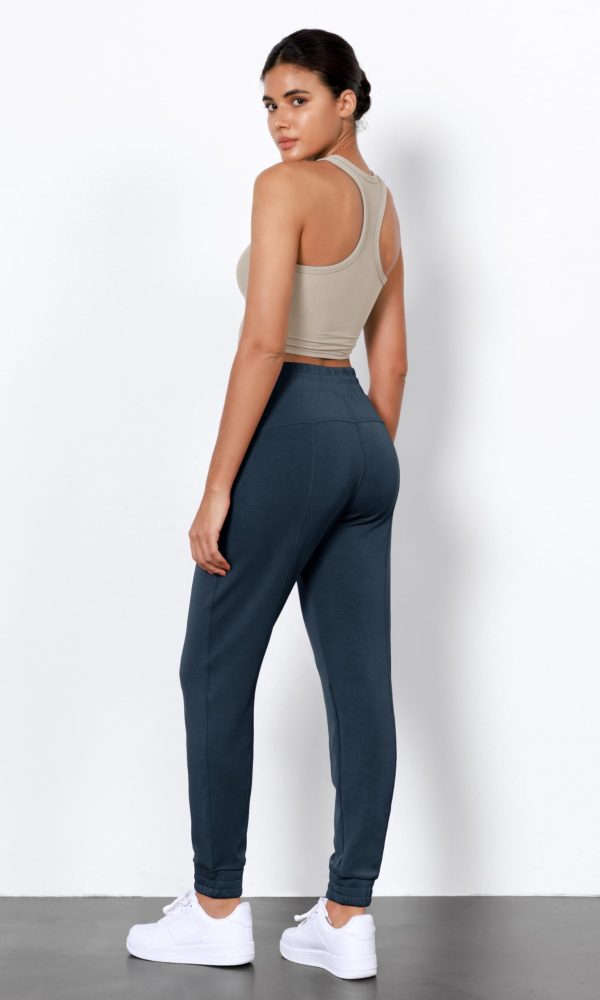 Women's Modal Soft Jogger Pants with Pockets Adjustable Shockcord High Waist Sweatpants Casual Lounge Pants