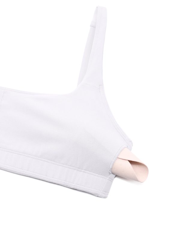 Butterluxe Spaghetti Strap Sports Bras for Women - Square Neck Yoga Wireless Low Coverage Padded Cami Crop Top