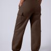 Womens Sweatpants Cargo Joggers Baggy Sweat Fall Pants Athletic Cotton Fleece Lined Casual Pants with Pockets