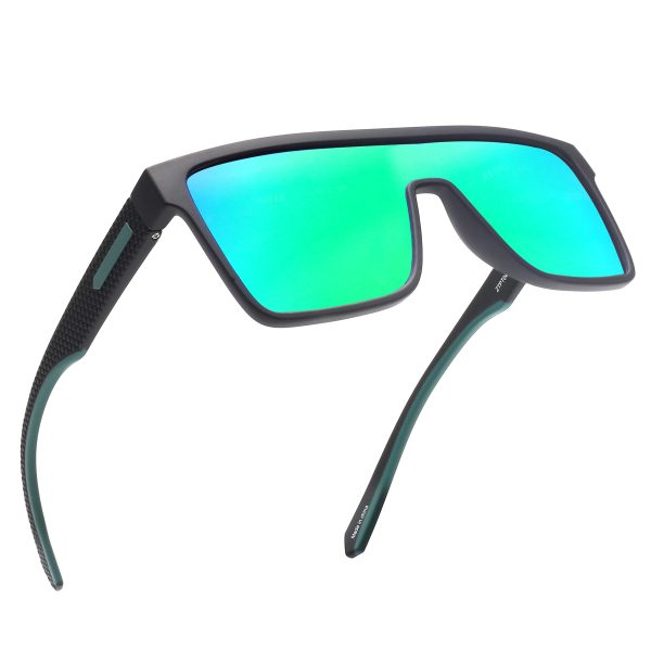 619J5ddOAwL.jpg Polarized Flat Top Sunglasses Womens Men, Oversized Square Shield Sports Glasses