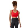 Sports Bra, Racerback Women, Stretch Pullover Crop Top with Cutout