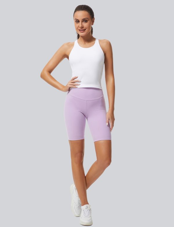 Workout Tank Tops for Women Racerback Basic Running Tanks Seamless Muscle Athletic Yoga Tops with Built in Bra