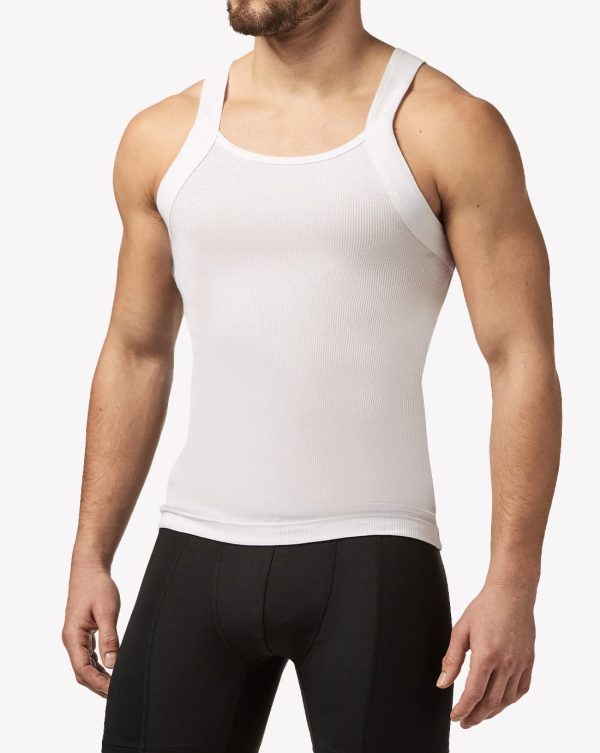 Men's 3-Pack Cotton Square Neck Tank Top