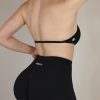 Influence Strappy Bra Sports Bras for Women, Backless Padded Impact Strappy Bra Workout Gym Yoga with Removable Cups