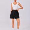 Womens Athletic Sweat Shorts Soft Drawstring High Waisted Active Short Comfy Casual Lounge Shorts with Pockets