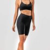 Women's 2-Pack High Waist Workout Yoga Running Exercise Shorts with Side Pockets
