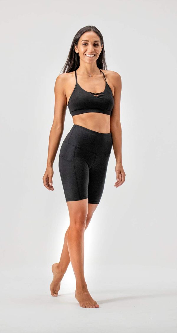 61Oa33aMPEL.jpg Women's 2-Pack High Waist Workout Yoga Running Exercise Shorts with Side Pockets