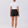 Womens Light Weight Athletic Shorts High Waisted Linerless Active Short Casual Quick Dry Lounge Shorts with Pockets