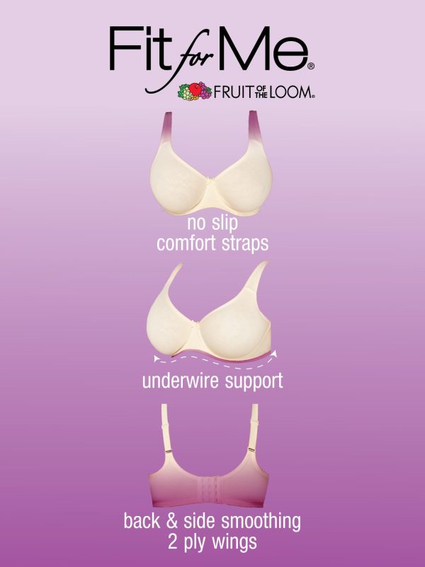 Women's Plus-Size Cotton Unlined Underwire Bra