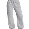 Women's V Crossover Waist Sweatpants Baggy Y2K Jogger Pants Wide Leg Fleeced Lounge Pants