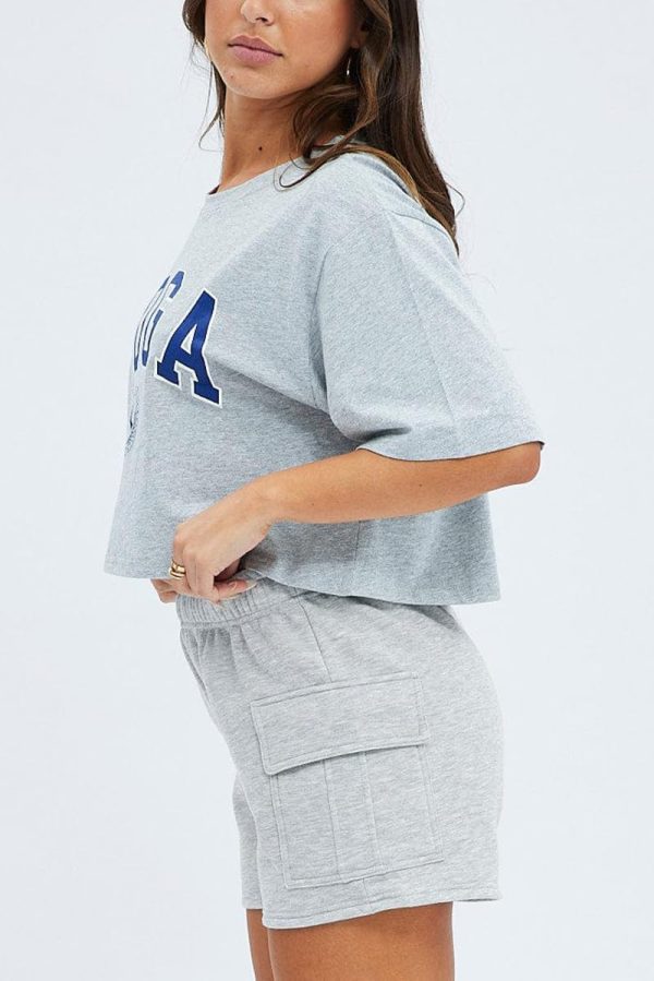 61dFUKAwJLL.jpg Women Workout Fitness Lounge Comfy Sweat Shorts Athletic Running Drawstring Terry Cotton Shorts