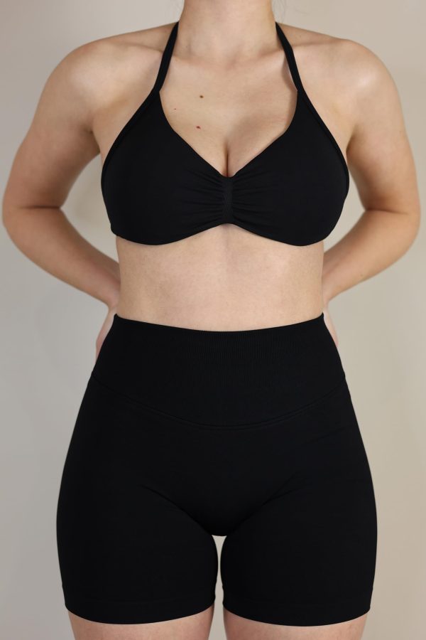 Influence Strappy Bra Sports Bras for Women, Backless Padded Impact Strappy Bra Workout Gym Yoga with Removable Cups