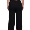Women's Plus Size Wide Leg Sweatpants Elastic Waist Baggy Drawstring Lounge Pants with Pockets