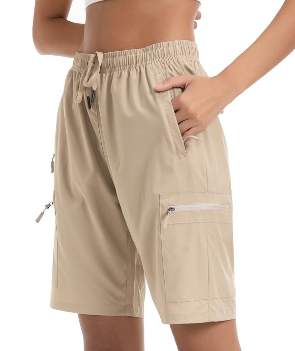 61tXZ1l0oL.jpg Women's Lightweight Hiking Cargo Shorts Quick Dry Breathable Summer Shorts Women Travel Athletic Golf with Pockets