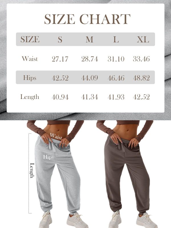Sweatpants Women Baggy High Waisted Sweat Pants Fall Clothes Casual Joggers Y2k Aesthetic Warm Trousers with Pockets