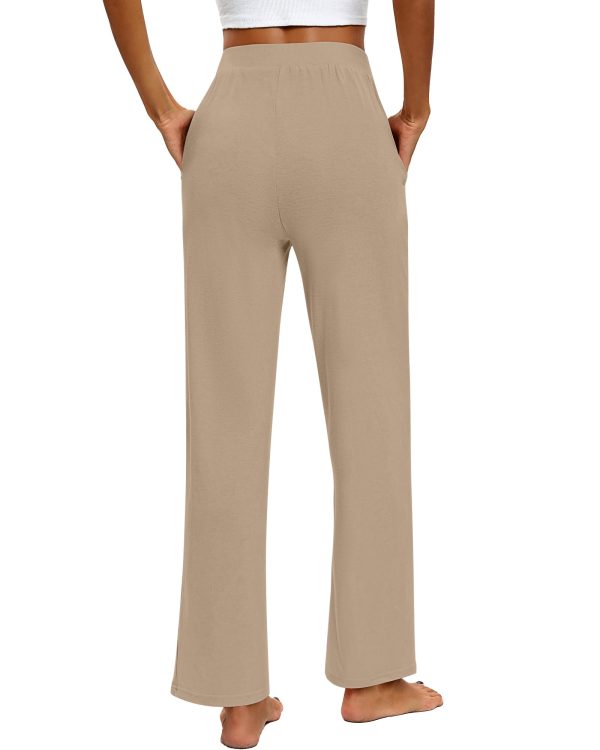 3 Pack Women's Lounge Pants, Cozy Wide Leg Lounge Pants with Pockets Loose Flowy Yoga Sweatpants Workout Comfy Jogger