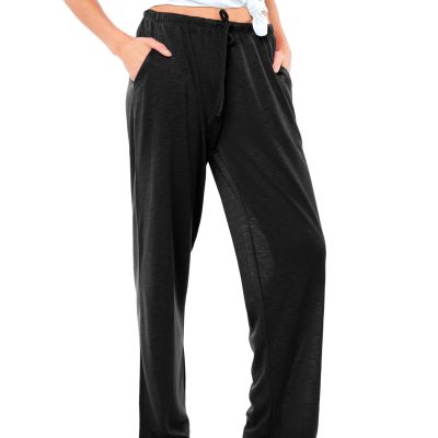 Women's 4 Pack Casual Active Relaxed Flowy Fit Lounge & Yoga Pants
