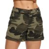 Women's Camo Casual Shorts with Pockets Elastic Waist 4" Summer Wear
