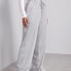 Wide Leg Sweatpants for Women Elastic High Waisted Drawstring Loose Pants with Pockets