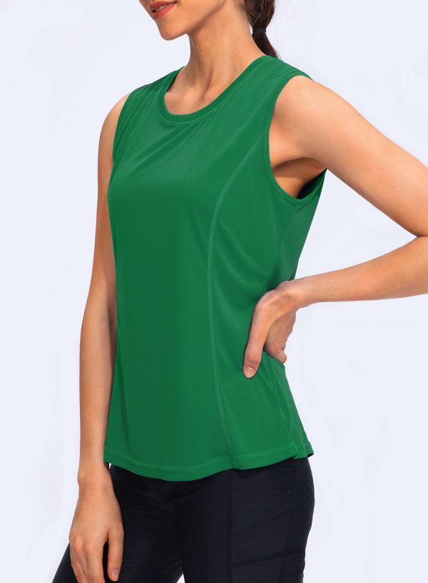 Women's Workout Tank Tops Lightweight Sleeveless Shirts for Women Loose Fit Tops for Athletic Running Tennis Yoga