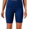 Women's 2-Pack High Waist Workout Yoga Running Exercise Shorts with Side Pockets