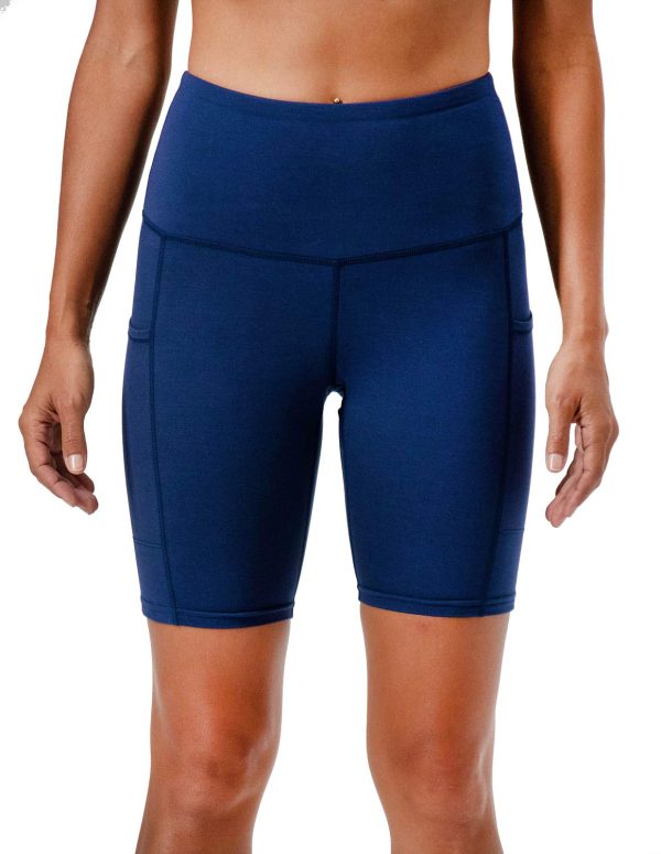 71Hdods6iNL.jpg Women's 2-Pack High Waist Workout Yoga Running Exercise Shorts with Side Pockets