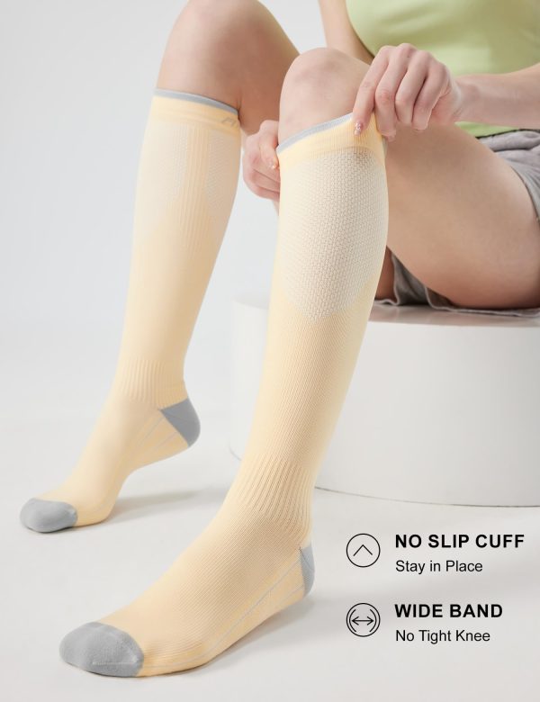 3 Pairs Compression Socks for Women and Men 20-30mmHg-Circulation Support Socks