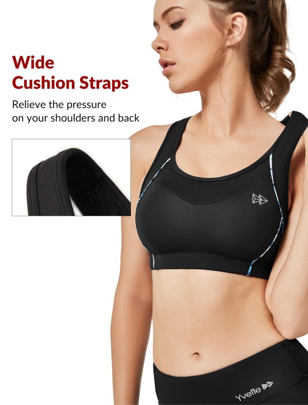71LXQThWKLL.jpg Sports Bras for Women High Impact Support Racerback Sports Bra Plus Size No Underwire for Running Workout