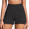 Workout Shorts Women Wide Leg Athletic Shorts High Waisted Yoga Shorts Tummy Control Gym Short with Pockets