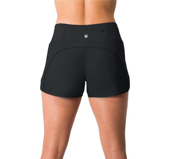 Womens 3" Lightweight Running WOD Volleyball Shorts Workout Mesh Liner Zip Pocket
