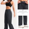Wide Leg Pants Woman 28"/30" Lightweight Drawstring Sweatpants Women's Casual Lounge Yoga Pants with Pockets