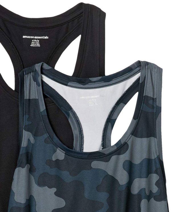 Women's Tech Stretch Racerback Tank Top (Available in Plus Size), Multipacks
