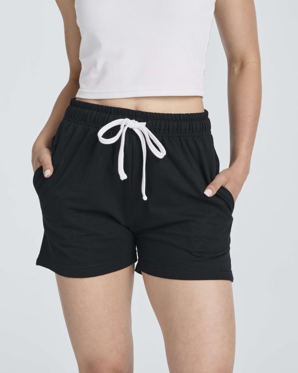 3 Pack: Women??s Cotton French Terry Shorts Pockets - Casual Athletic Lounge (Available in Plus)