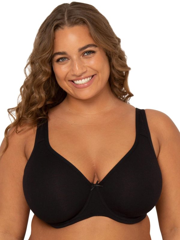 Women's Plus-Size Cotton Unlined Underwire Bra