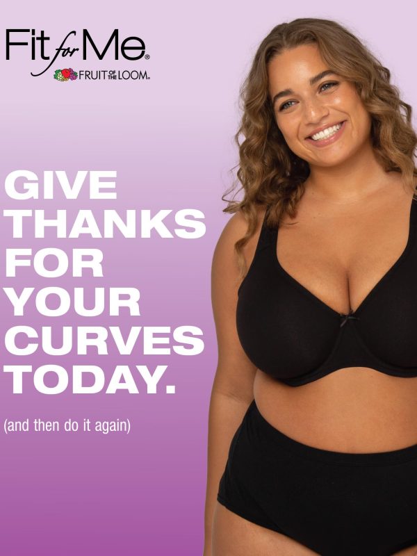 Women's Plus-Size Cotton Unlined Underwire Bra