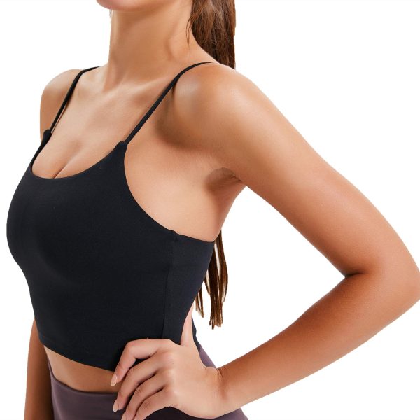 71iHhTu6mGL.jpg Women Padded Sports Bra Fitness Workout Running Shirts Yoga Tank Top