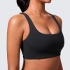 Butterlift Double Lined Square Neck Sports Bras for Women - Wireless V-Shaped Racerback Workout Yoga Top Non Padded