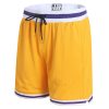DEHANER Men's Basketball Shorts with Zip Pockets for Workout Gym Sports, Featuring Breathable Mesh Fabric