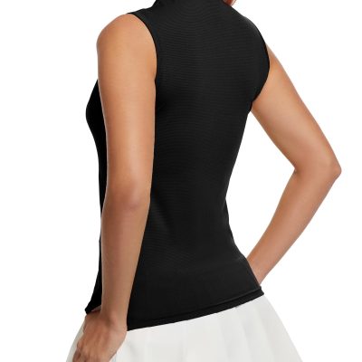 Women's Sleeveless Golf Shirts UPF 50+ Quickly Dry Tennis Polo Lightweight Sports Athletic Tank Tops