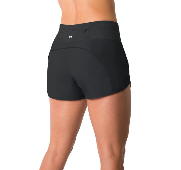 Womens 3" Lightweight Running WOD Volleyball Shorts Workout Mesh Liner Zip Pocket