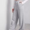 Wide Leg Sweatpants for Women Elastic High Waisted Drawstring Loose Pants with Pockets