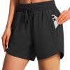 Women's 5" Athletic Running Shorts Quick Dry Lightweight Workout Gym Shorts with Zipper Pockets UPF 50+