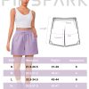 Womens Athletic Sweat Shorts Soft Drawstring High Waisted Active Short Comfy Casual Lounge Shorts with Pockets